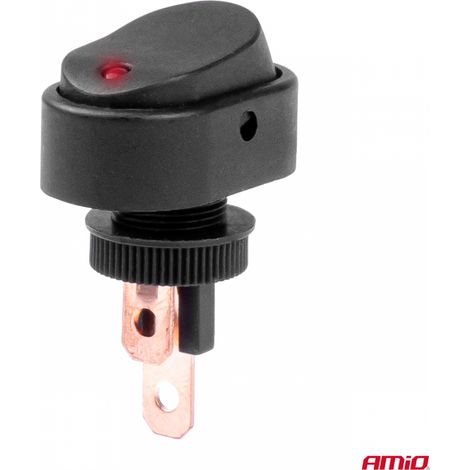 Interrupteur elliptique rétroéclairé 12V 24V amio-03089 (1/5)