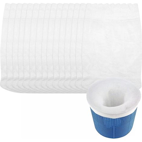 Chaussettes de skimmer compatibles avec le panier de protection du filtre de piscine, lot de 15 (1/5)
