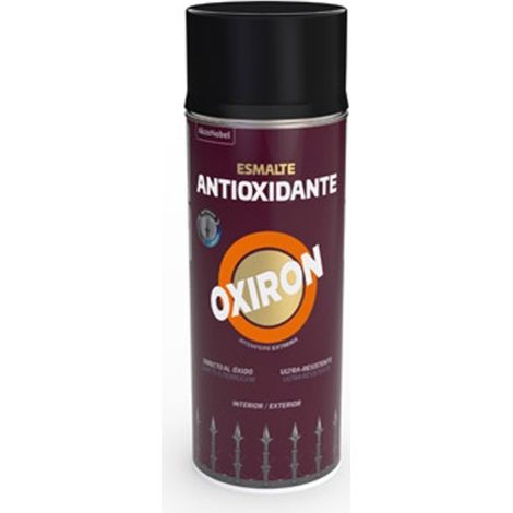 Esmalte antioxidante spray oxiron liso brillante 400 ml negr