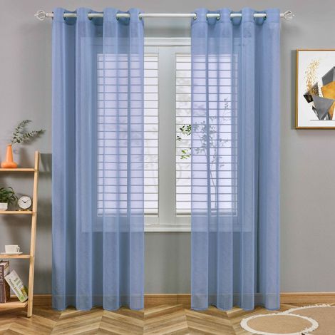 Paravent de Noël 2 panneaux - 150x250cm - avec oeillets bleu foncé