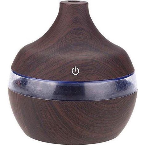 Diffuseur d'arômes ultrasonique 300 ml avec fonction humidificateur huiles essentielles brume fraîche et éclairage LED d'ambiance (1/5)