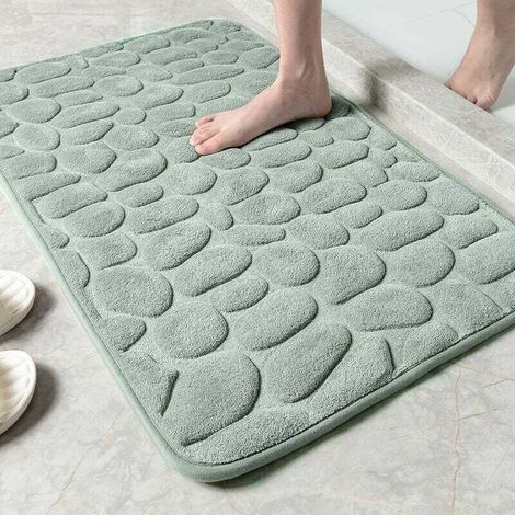 RHG Tapis de Bain Antidérapant et Absorbant, Lavable en Machine, 40 x 60 cm, Gris (1/5)