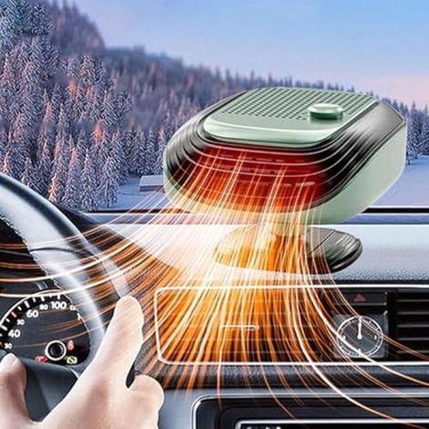 Calefactor y desempañador para coche,Calefactor y desempañador rápido giratorio de 360 grados para coche,desempañador de parabrisas de 120 W