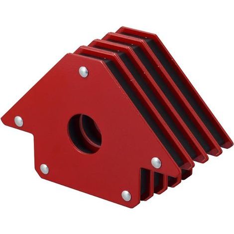 Aimants de Soudage 10cm 23kg avec Serres Magnétiques - Angles Réglables Porte-Électrodes à 45°, 90°, 135° - pour Atelier Métallurgie Lot de 4 Pièces (1/5)