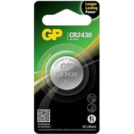Pile CR2430 - Lithium 3 V - Faible Autodécharge - Pour Souris Sans Fil Télécommandes Et Dispositifs Électroniques - Lot De 2
