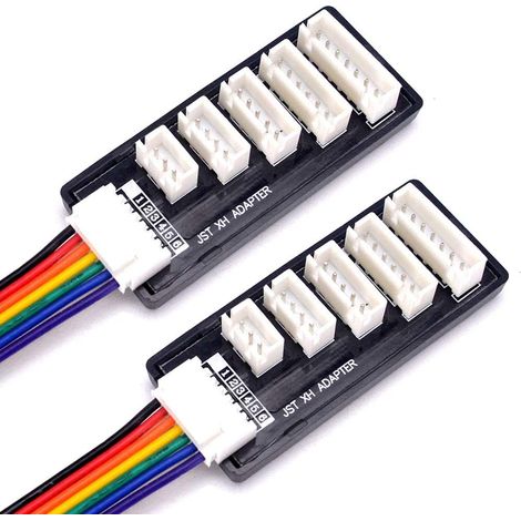 Lot de 2 chargeurs d'équilibre JST-XH 2S-6S pour batterie RC LiPo, carte d'extension de charge (1/4)
