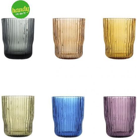 Set 6 bicchieri Lyric H&H cl. 28 in vetro colori assortiti