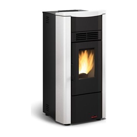 La Nordica Extraflame stufa a pellet Giusy Plus Evo 9,1 kW canalizzata rivestimento in acciaio bianca 230 m riscaldabili (1/3)