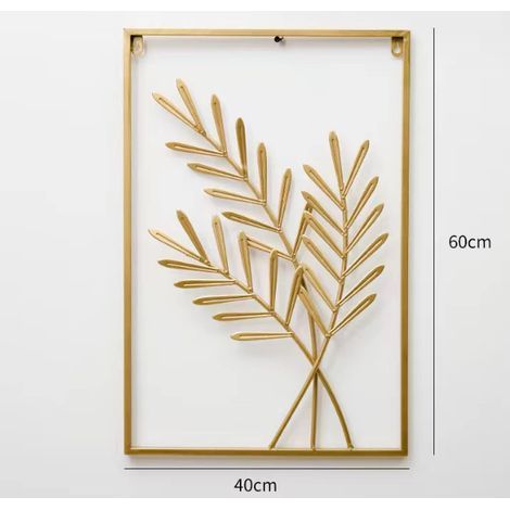 40 x 60 cm große Weizenähren-Wanddekoration, Wanddekoration aus Blech (1/4)