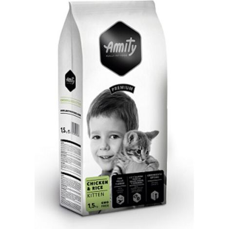 CIBO GATTO AMITY 1,5 KG KITTEN CHICKEN RICE