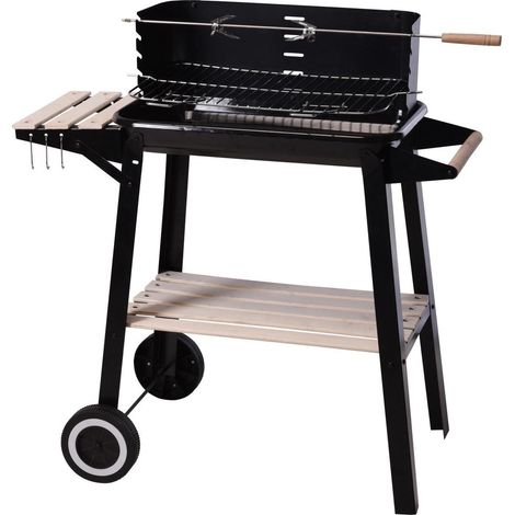Rechteckiger Holzkohlegrill 54x34x6,5cm (1/5)