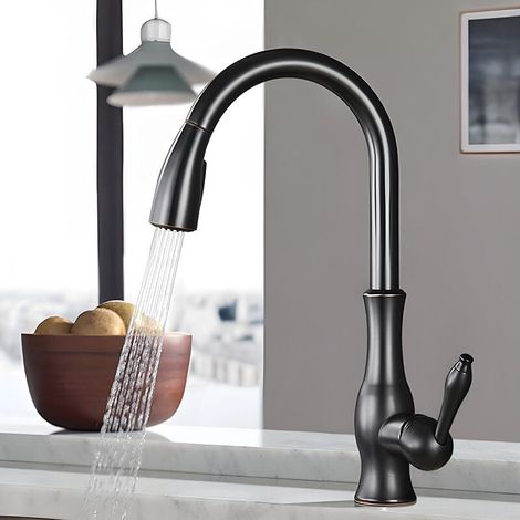 High-quality copper kitchen faucet, 360° rotation, dual water outlet mode, smooth and splash-free: comfort and durability MUMU (1/4)