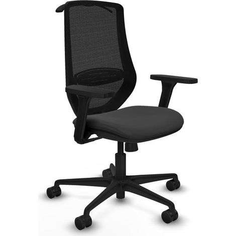 Piqueras y Crespo Bürostuhl Mardos Grau Dunkel Ergonomisch