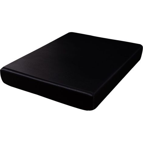Drap-housse de couleur unie en soie avec sensation de fraîcheur estivale et protège-matelas en soie synthétique (1/3)