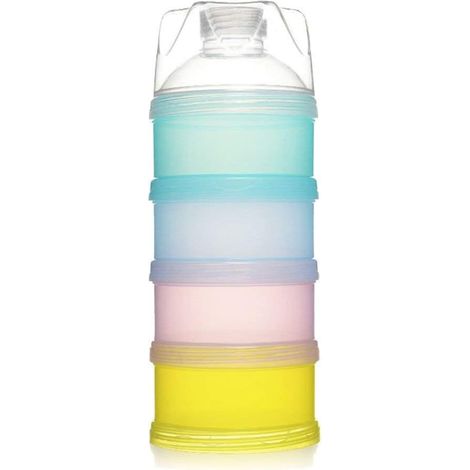 Boîte de lait en poudre amovible de grande capacité pour voyager en couleur multicouche portable pour bébé (1/3)