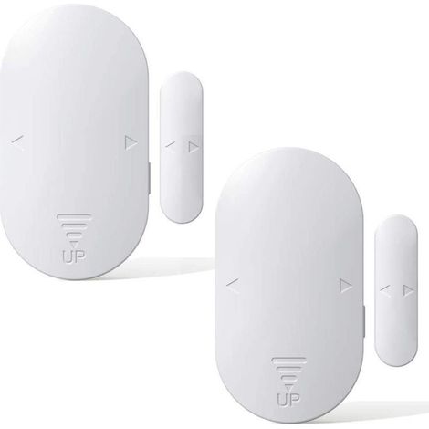 Security alarm for doors and windows, set of 2, 130 dB anti-theft alarm, 5 operating modes, magnetic sensor, two-way mounting, security anti-theft alarm (1/5)