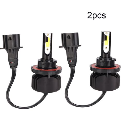 Lot 2 pièces Ampoule LED H13 60W Aluminium Feu de Route Phare Intégré Mini Projecteur Auto L5 (1/5)
