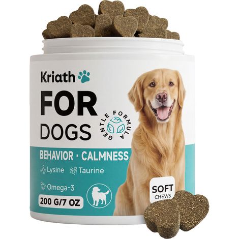 Comprimés à croquer pour chiens : soins quotidiens, équilibre nutritionnel, soutien du système immunitaire et effet apaisant – 200 g (1/5)