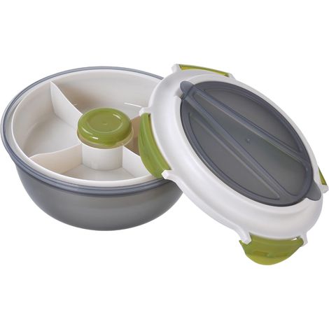 Porta Pranzo con Forchetta Integrata 1200 ml – Lunch Box Ermetico con Scomparti – Contenitore Cibo BPA Free per Ufficio, Scuola, Viaggi – Schiscetta Pranzo Compatta e Riutilizzabile (1/5)