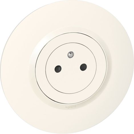Dooxie prise de courant surface avec terre blanc complet deco (095065)