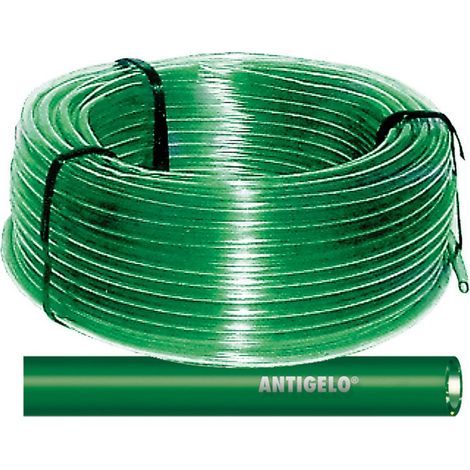 TUBO IN PVC ANTIGELO TRASPARENTE Col. Verde Ï mm. 40x50 (mt. 35) KG 34