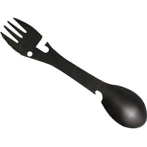 Ouvre-bouteille portable en forme de fourchette Outil multifonction pour le camping et la cuisine (cuillère) - 2019 (1/3)