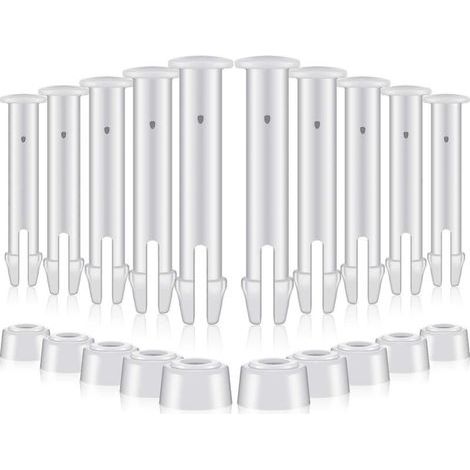 Lot de 12 goupilles d'étanchéité pour piscine (5,5 cm) avec joints en caoutchouc supplémentaires - Pièces de rechange pour piscines Intex de 3 à 3,6 m