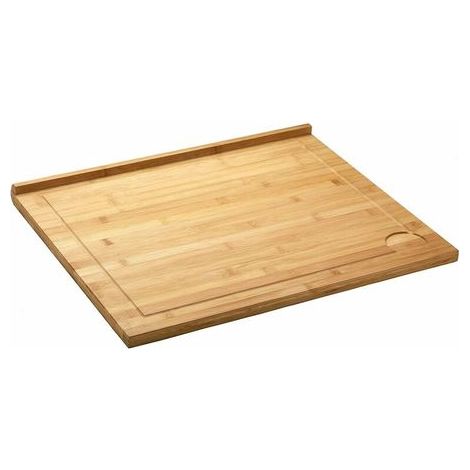 Bakaji – Riesiges Bambus-Schneidebrett – Rille zum Auffangen von Flüssigkeiten – Länge 60 cm – Ideal für Profiküchen (1/5)