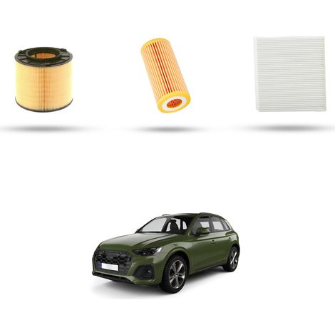 Kit Tagliando 3 filtri compatibile con Audi Q5 II (FYB,FYG) 50 tfsi quattro 220kw dal 2019 (1/5)