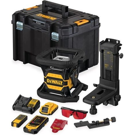 Laser rotante DeWALT DCE080D1RS, rosso 18V, 1x 2,0 Ah e caricatore in TSTAK (1/5)