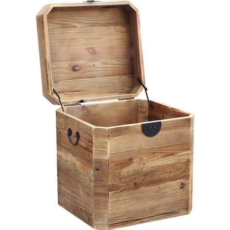 PEZ - baule in legno di pino riciclato (1/5)