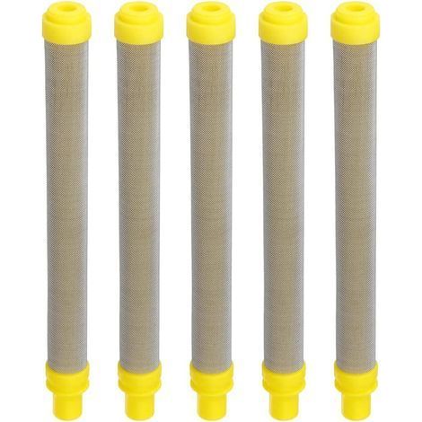 Stück 100-Mesh-Filter für Wagner Airless-Farbspritzgeräte, Edelstahl-Filterelemente für Wagner Airless-Farbspritzgeräte, gelb (1/5)