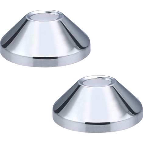 Noyon & Thiebault – Rosace conique 61 mm pour raccord 1/2" (15x21) – Métal chromé brillant – Installation rapide sans outil – Finition esthétique moderne