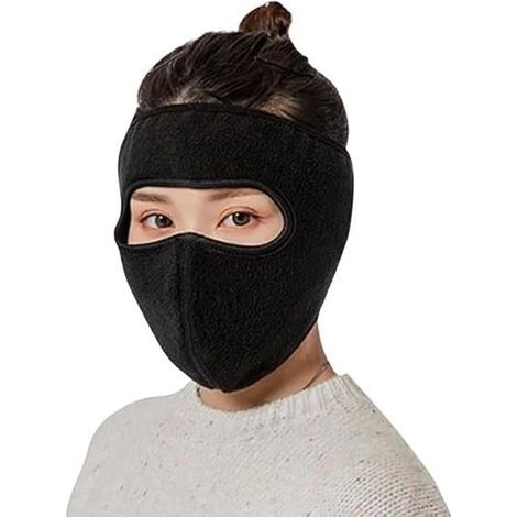 Masque polaire d'hiver, masque facial intégral, masque coupe-vent d'extérieur, masque facial respirant épais et réutilisable pour le ski et le froid (1/5)