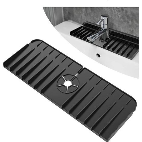 Accessoires de cuisine, tapis de vaisselle, protection d'évier en silicone, pare-éclaboussures pour robinet. (1/5)