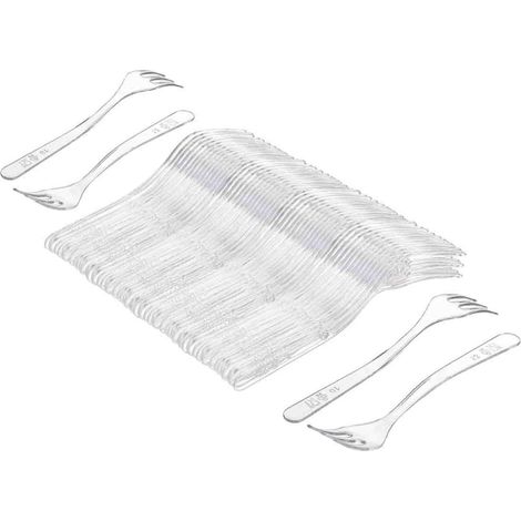 Fourchette En Plastique - Réutilisable - Pour Pique-Niques Camping Mariages Événements Extérieurs - Lot De 50 Pièces (1/5)