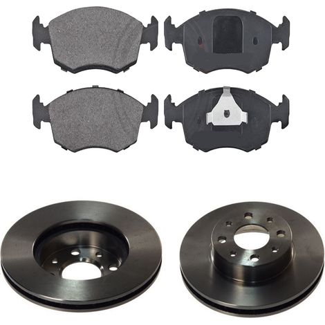 KIT FRENI ANTERIORI compatibile con FIAT PALIO, SIENA, STRADA PICK-UP (172,178,173,373,374) - DISCHI + PASTIGLIE OEM: FDB4735, FDB1376, FDB896, FDB912 / 16904 , 15044 , 16046 /SOSTITUZIONE DIRETTA/BAS (1/5)