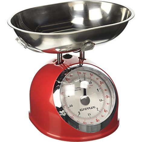 G3 Ferrari G2000302 Aska Bilancia da cucina meccanica Rosso Acciaio inossidabile (1/4)