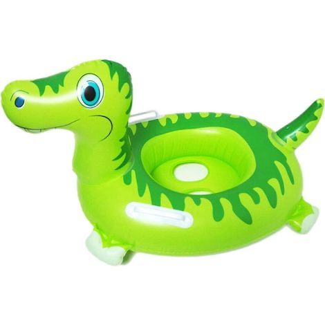 Bouée gonflable en caoutchouc en forme de dinosaure pour enfants, pour piscines  un accessoire flottant conçu pour les jeux aquatiques récréatifs.-AquaForge (1/5)