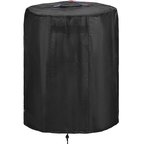 Housse de protection imperméable pour foyer extérieur à gaz propane avec cordon de serrage au fond (1/3)
