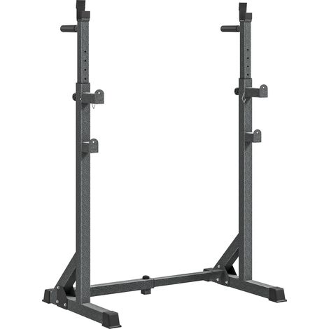 SPORTNOW Heavy Duty Squat Rack, Adjustable Weight Barbell Stand, for Home, Gym