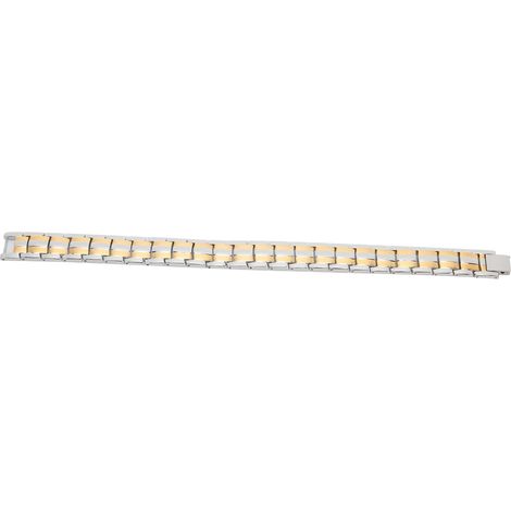 Bracelet magnétique double rangée or argent, soulagement de la douleur, thérapie magnétique, soins de santé (1/5)