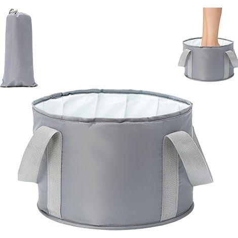Receveur à pieds, baignoire pour pieds, seau pliable pour réservoir d'eau portable, baignoire de voyage, utilisable comme pieds de trempage, spa (1/5)