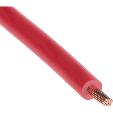 RS PRO Fil de câblage, section 1 mm², 1000 V Rouge Cuivre, Maximum +70 °C, 25m ( Prix pour Bobine de 25 Mètres )
