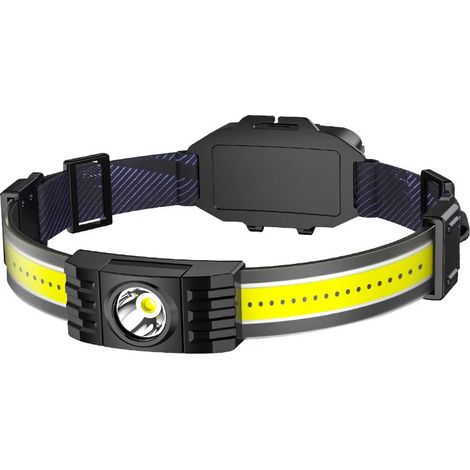 Lampe Frontale Rechargeable USB, Torche Frontale Super Lumineuse avec Modes d'éclairage Lampe Frontale COB Etanche pour la Pêche/le Camping/le Cyclisme/la Chasse/la Randonnée (1/5)