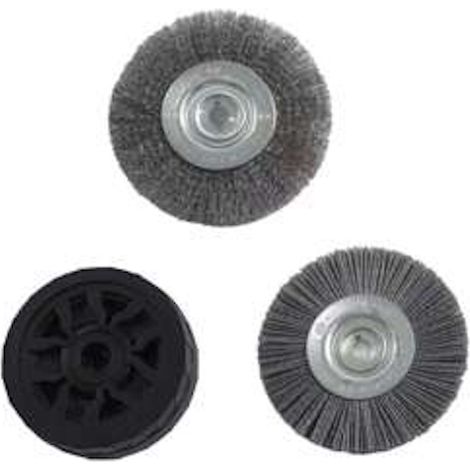 BATAVIA Set de brosses désherbantes - Maxxbrush 18V - nylon et métallique
