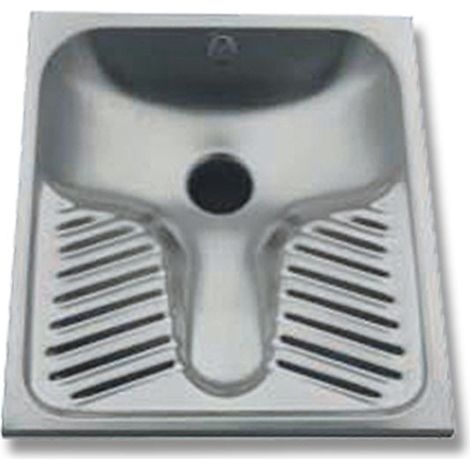 Wc turca da appoggio inox (1/3)