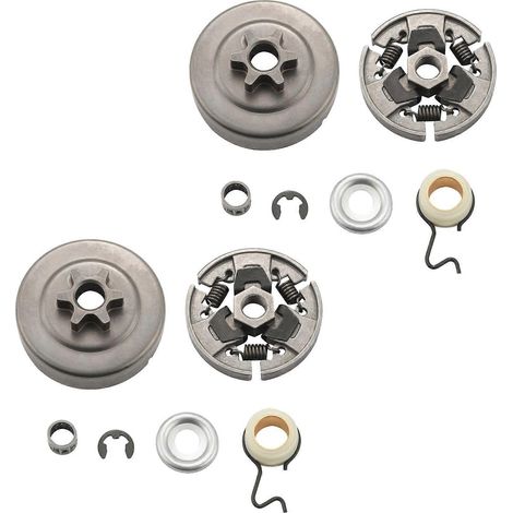 2 x Sprocket embrayage 3 8 pouce pour Stihl 017 018 021 023 025 Ms170 Ms180 Ms250 tronçonneuse rondelle E clip kit (1/5)