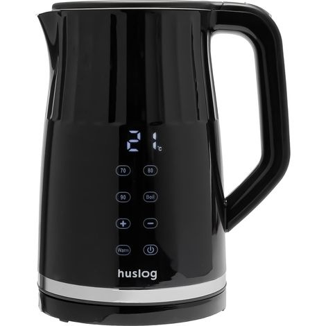 Bouilloire électrique 1,7 l 2200 W avec réglage de la température et panneau tactile – Design rétro, écran LED, 4 programmes, 13 niveaux, Keep Warm 2h, Cool Touch, acier inoxydable 304, sans (1/5)