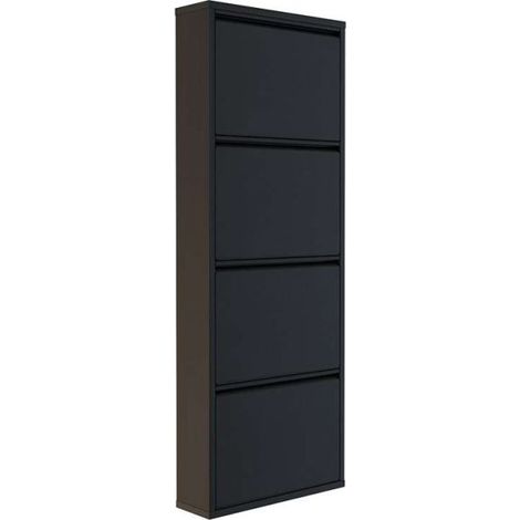 Meuble à chaussures 4 portes en métal (1/5)
